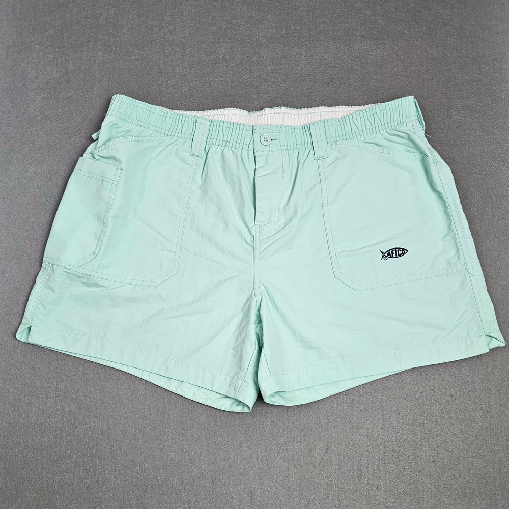 AFTCO Mint Green Original Fishing Shorts